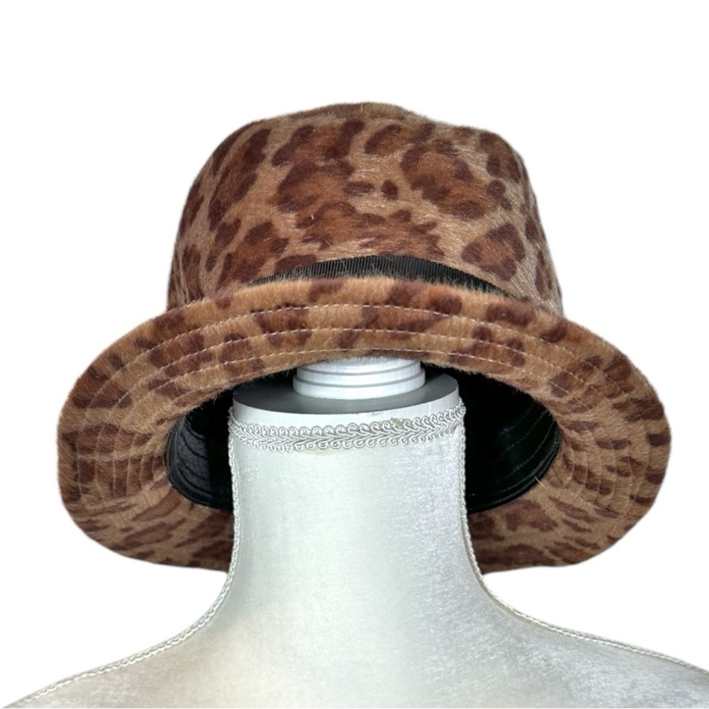 San Diego Hat Co- Leopard Print Hair Fedora - Picture 4 of 7